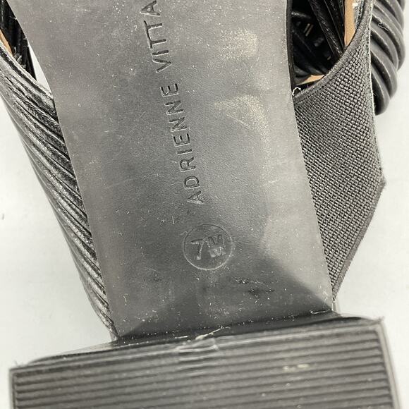 NEW Adrienne Vittadini Women’s Annalee Block Heel Mule Sandals Black Size 7M - Picture 5 of 10